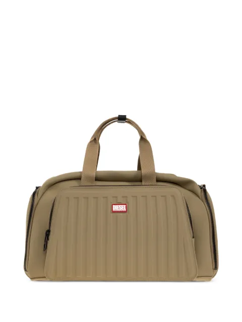 Diesel ribbed logo-patch duffle bag