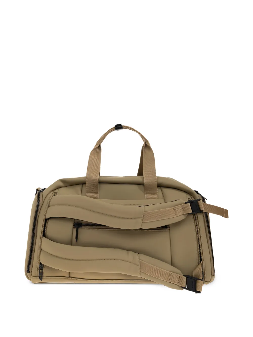 Diesel Geribbelde reistas met logo-patch Beige