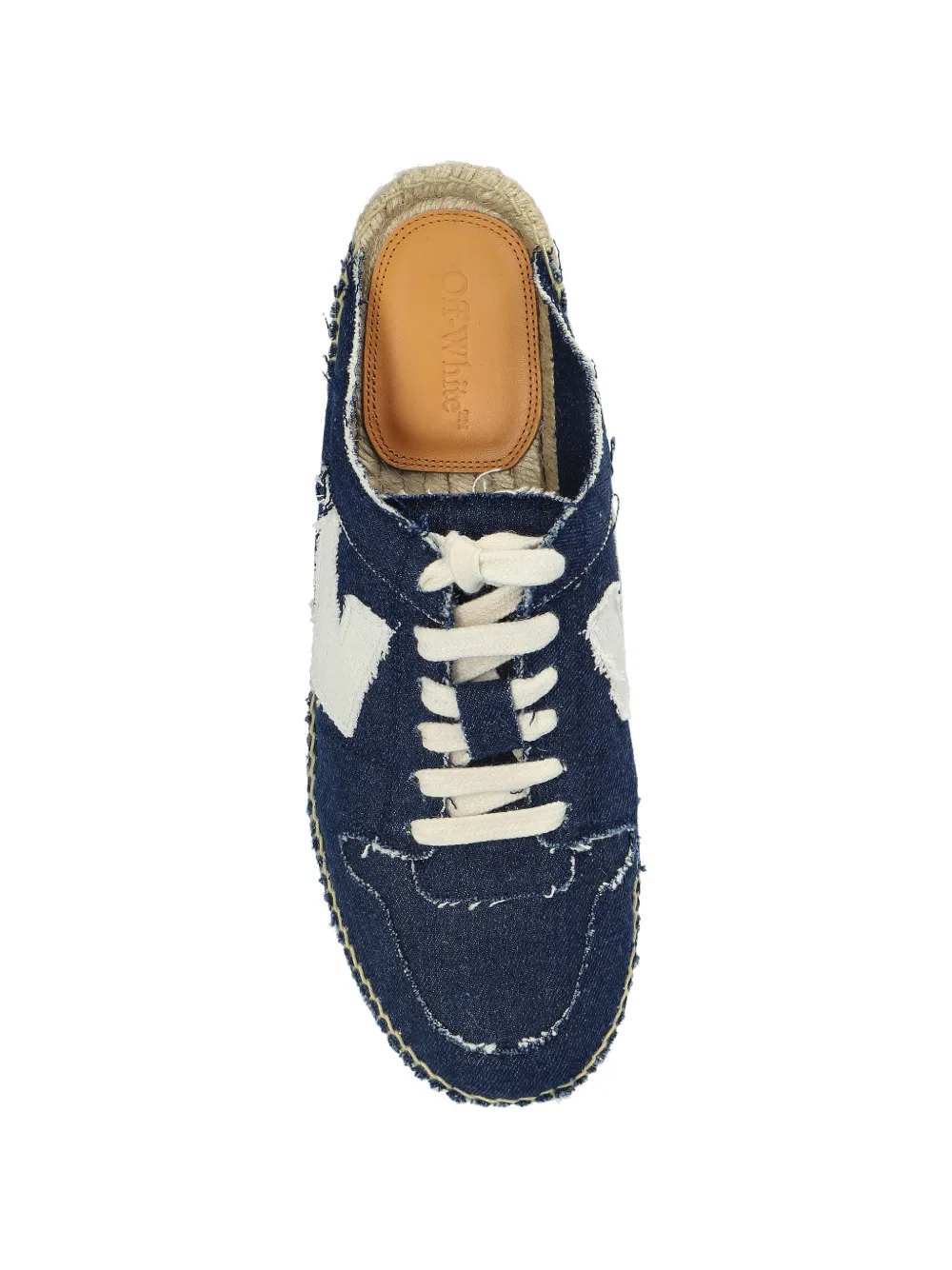 Off-White Arrows-motif frayed mules Blauw