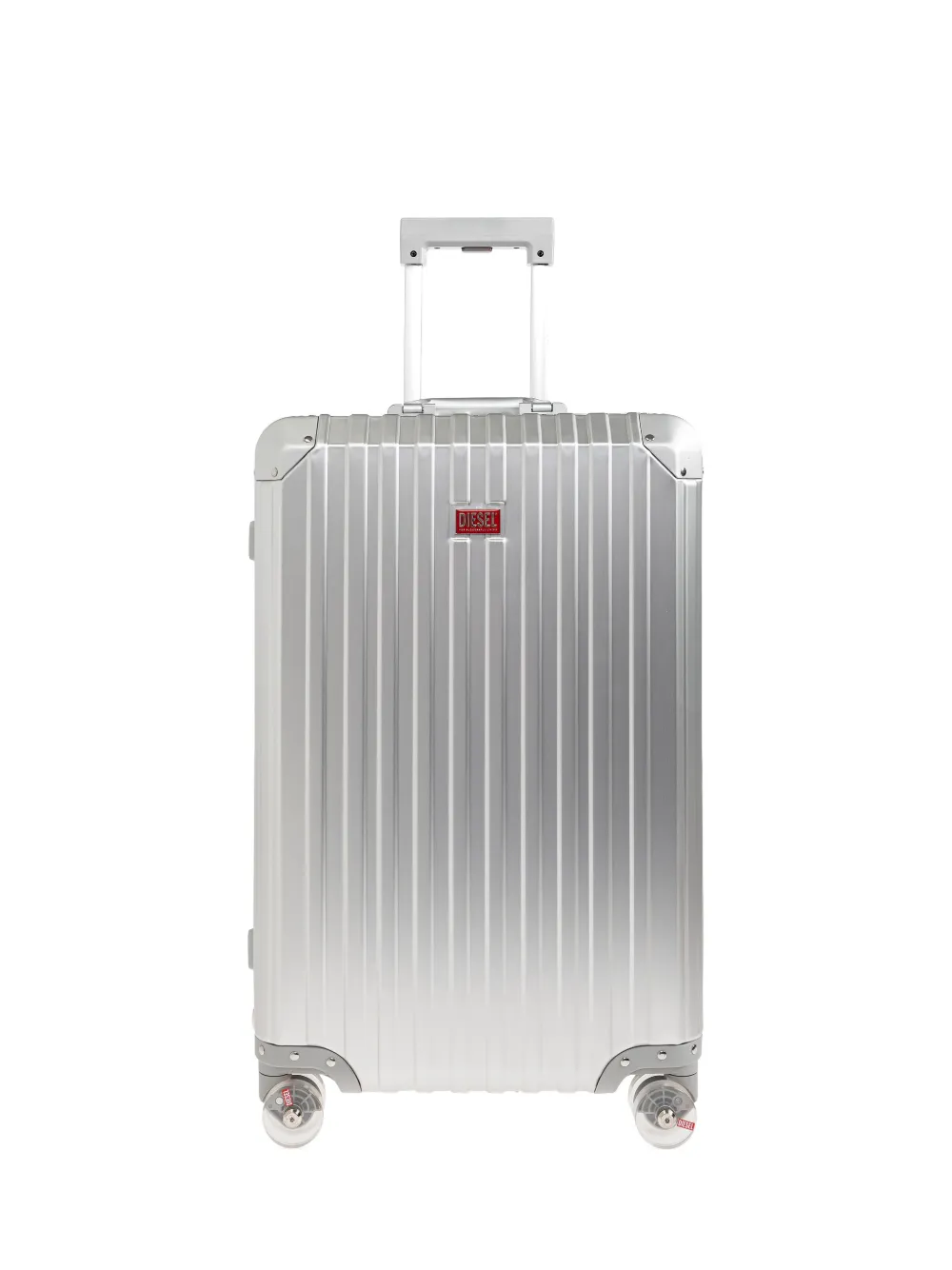 Diesel ribbed logo-plaque trolley - Argento