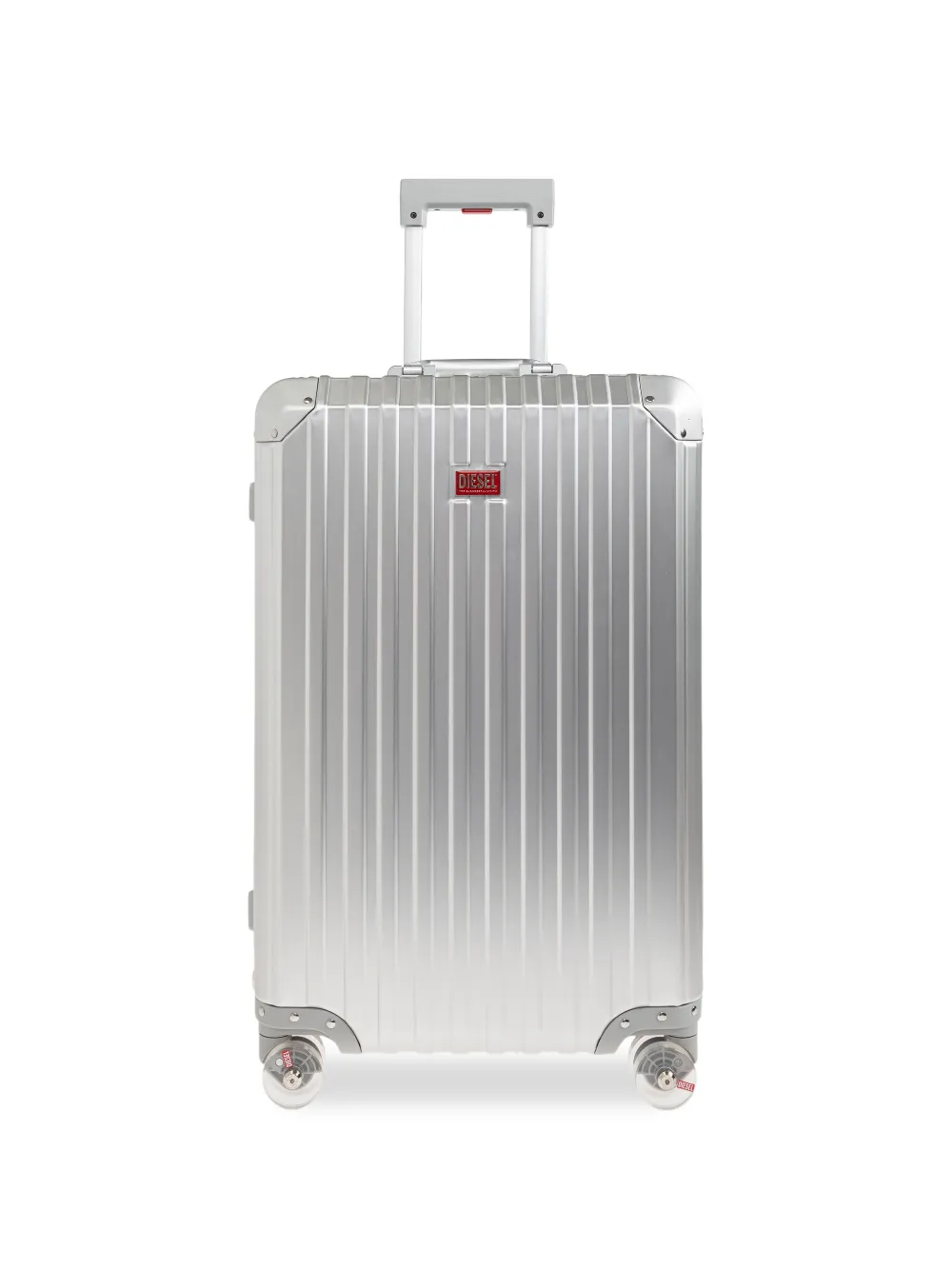 Diesel ribbed logo-plaque trolley - Argento