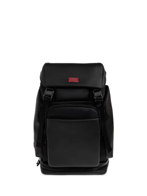 Diesel logo-plaque buckle-fastening backpack