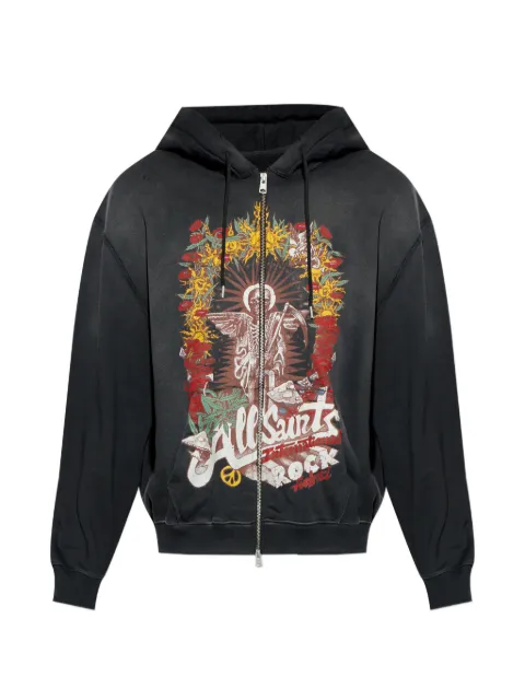 AllSaints Roque graphic-print hoodie