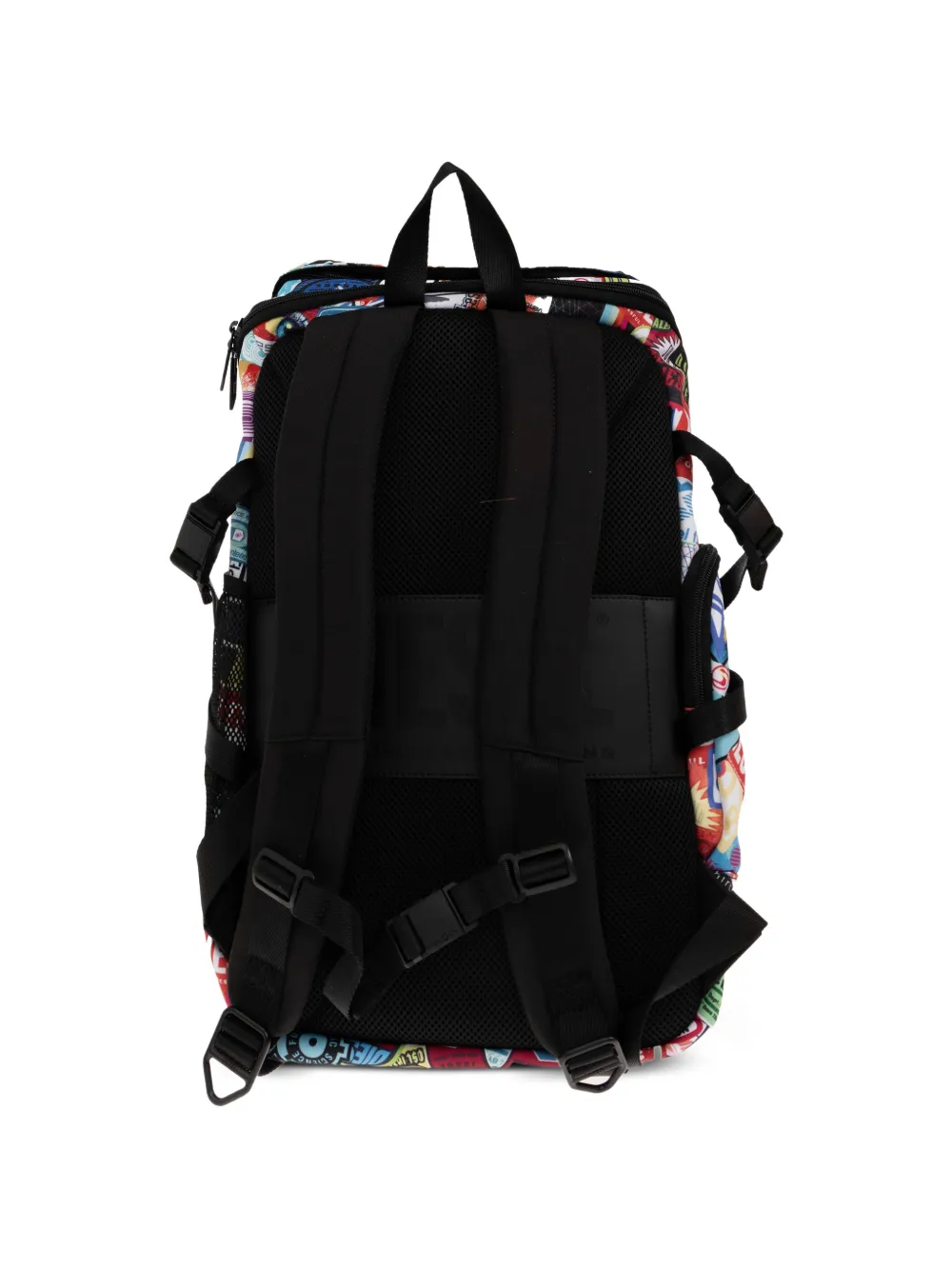 Diesel logo-patch Drawstring Backpack | Red | FARFETCH ID