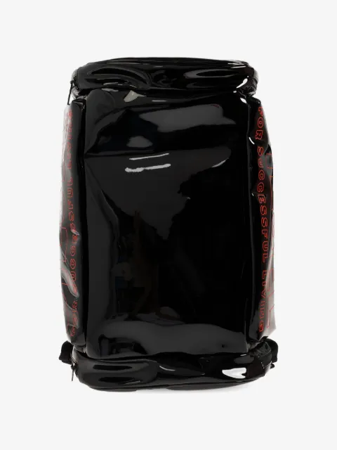 Diesel 페이턴트 로고 프린트 백팩