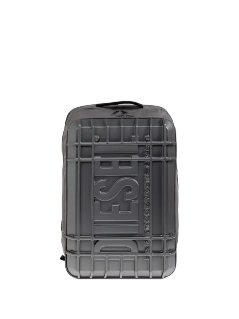 Diesel embossed logo hard-shell backpack