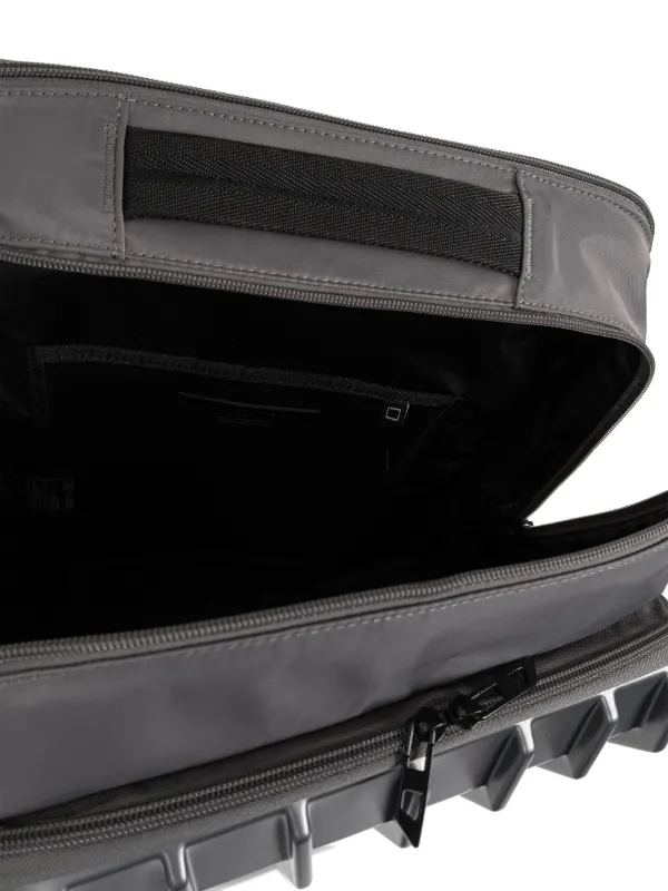 Diesel Embossed Logo hard-shell Backpack | Grey | FARFETCH