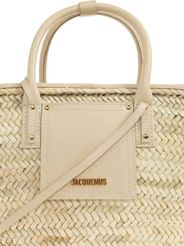 Jacquemus The Soli Basket Raffia Bag | Neutrals | FARFETCH
