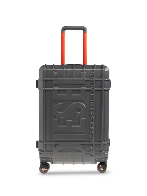 Diesel embossed-logo suitcase