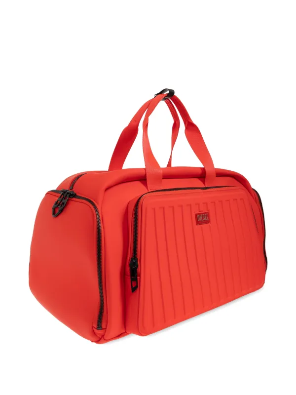 DIESEL ボストンバッグ　レザー　赤 Diesel リブパネル ボストンバッグ | オレンジ | FARFETCH JP