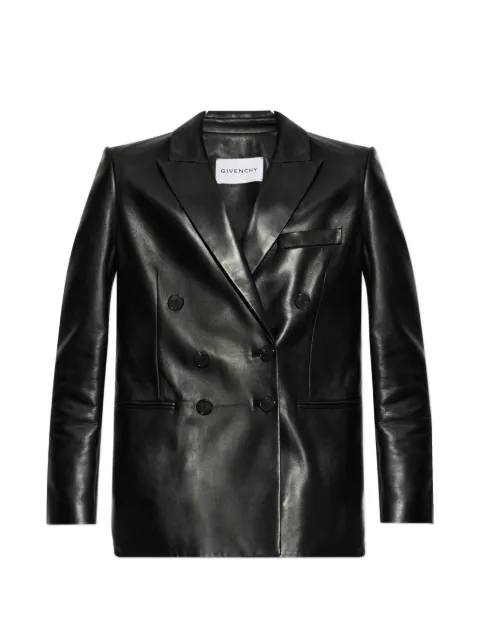 Givenchy double-breasted leather jacket