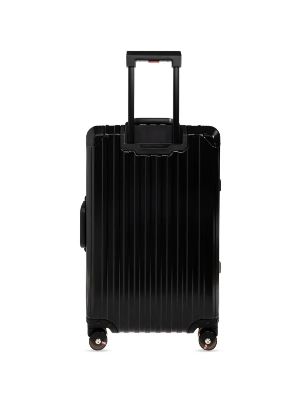 Diesel Ribbed logo-plaque Suitcase | Black | FARFETCH