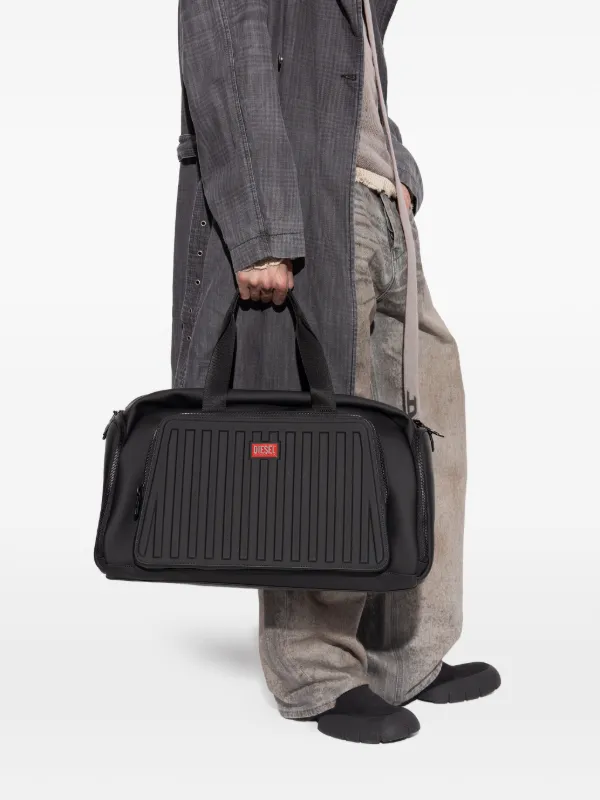Diesel ロゴパッチ ボストンバッグ | ブラック | FARFETCH JP