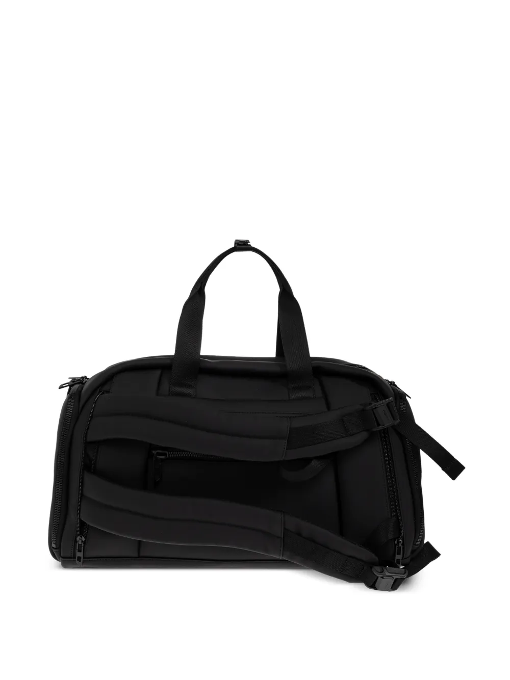 Diesel Geribbelde reistas met logo-patch Zwart