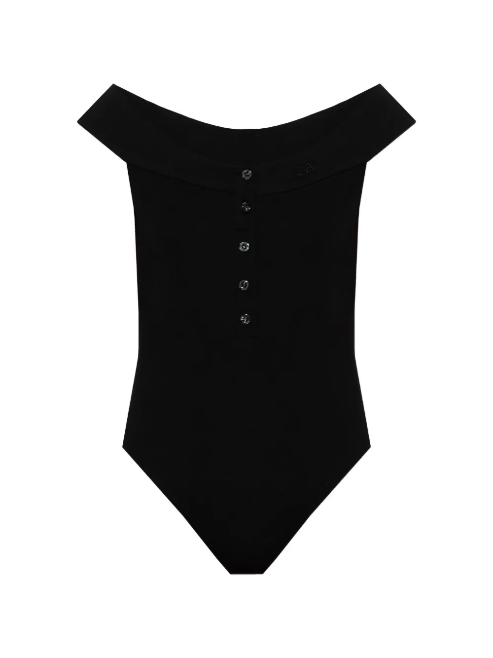 Gestuz x Barbie off-shoulder bodie - Schwarz