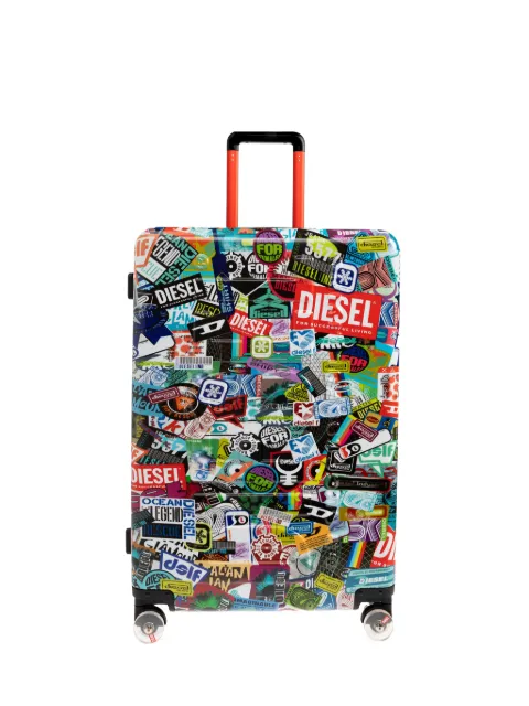 Diesel sticker-print suitcase