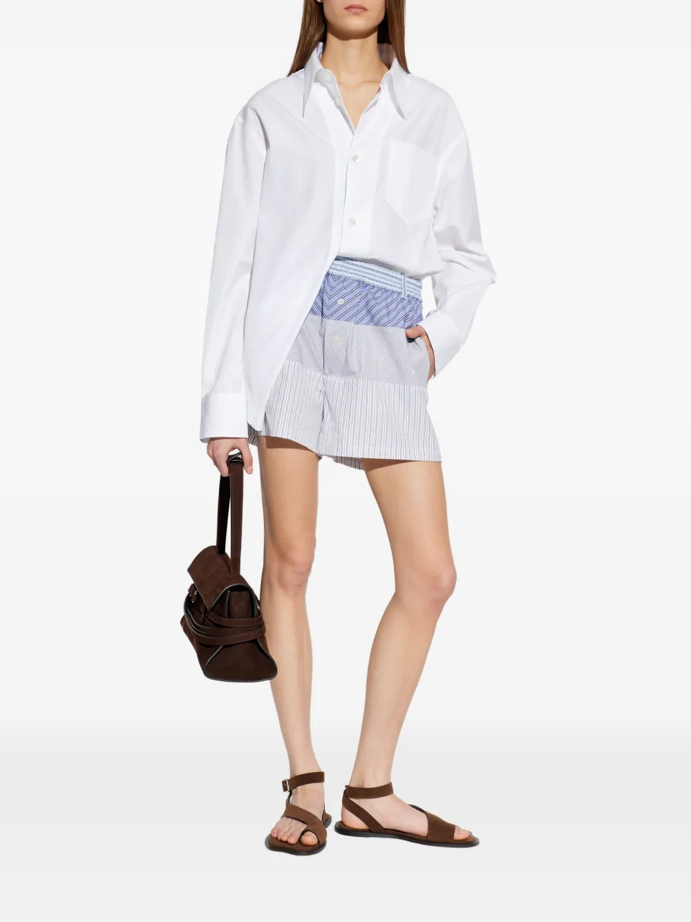 Moschino Shorts met patchwork Wit