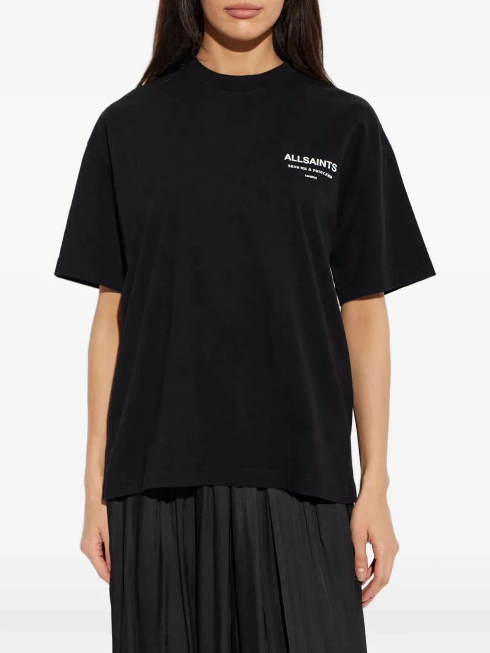 AllSaints Dreamer Etta T-shirt met logoprint Zwart