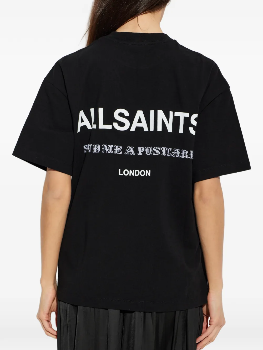 AllSaints Dreamer Etta T-shirt met logoprint Zwart