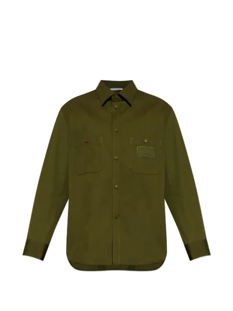 Givenchy Couture Seam logo-patch pocket-detail cotton shirt