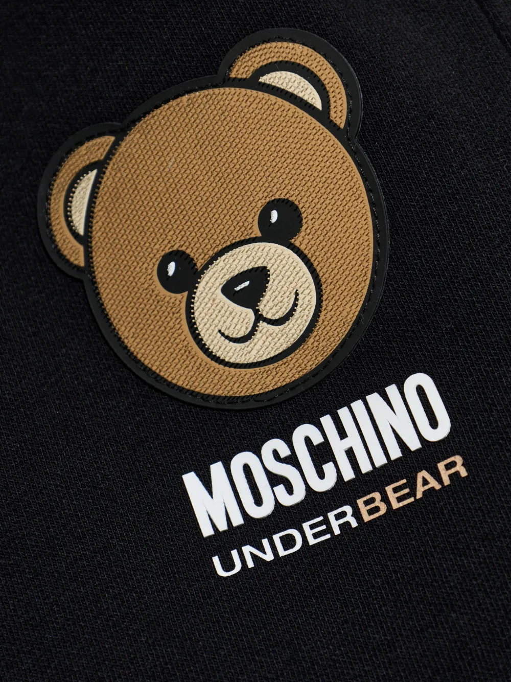Moschino Shorts met teddybeerprint en logo Zwart