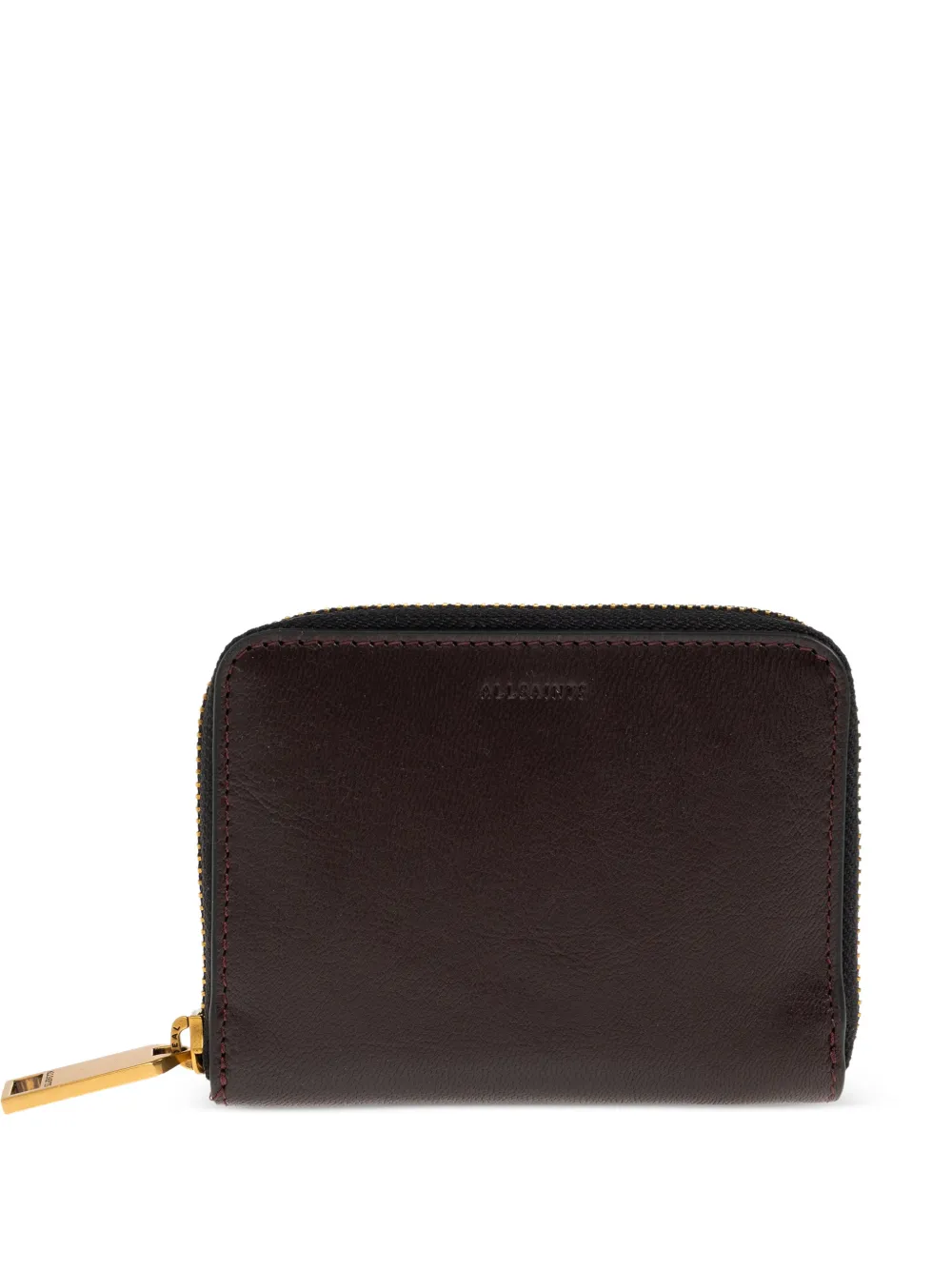 Allsaints Lena Zip-around Wallet In Brown