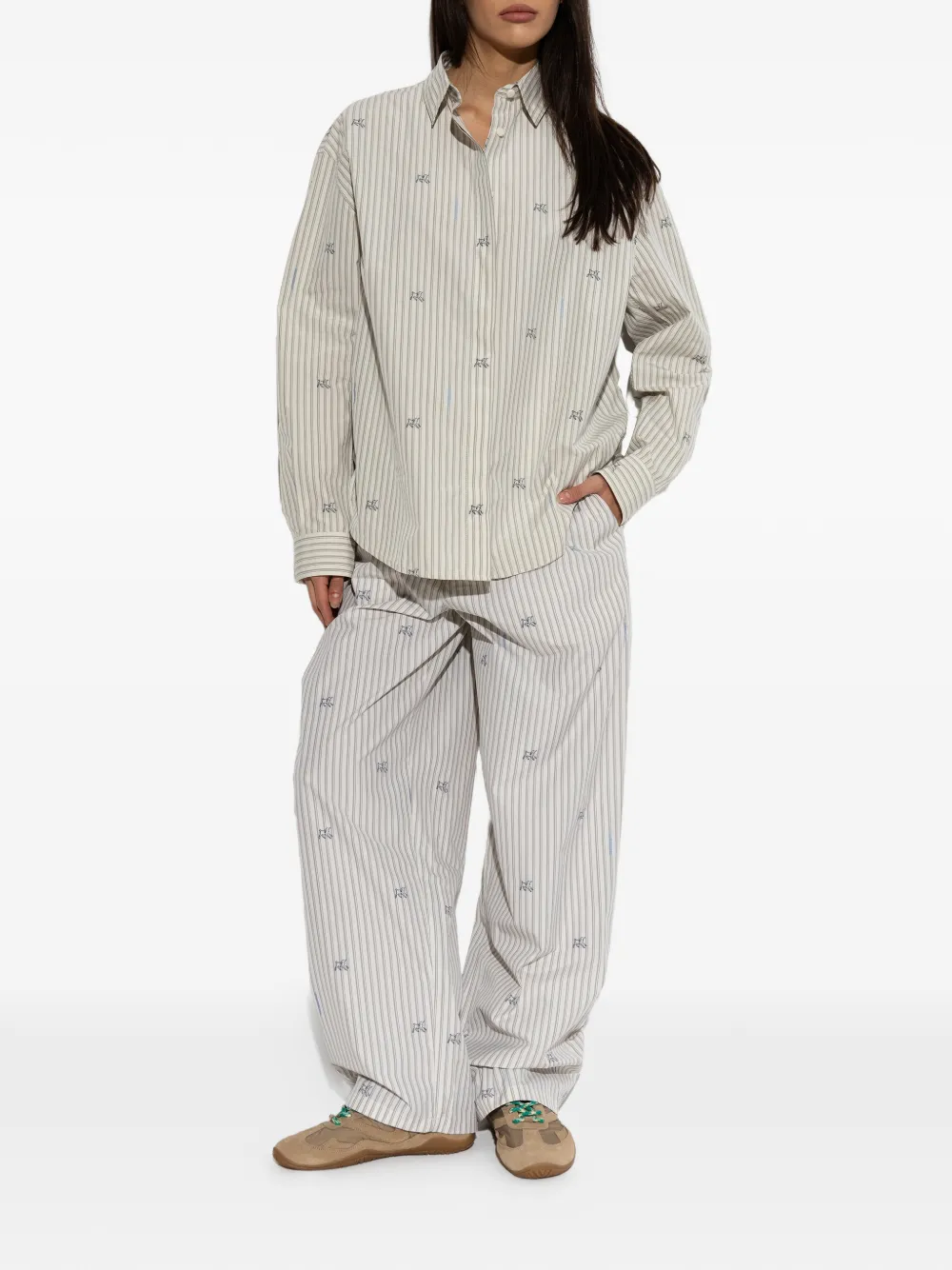 Jacquemus Simon overhemd Beige