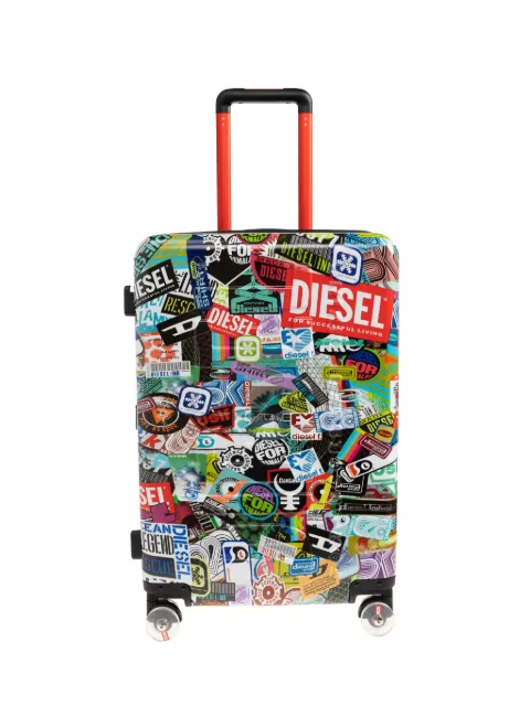 Diesel sticker-print suitcase