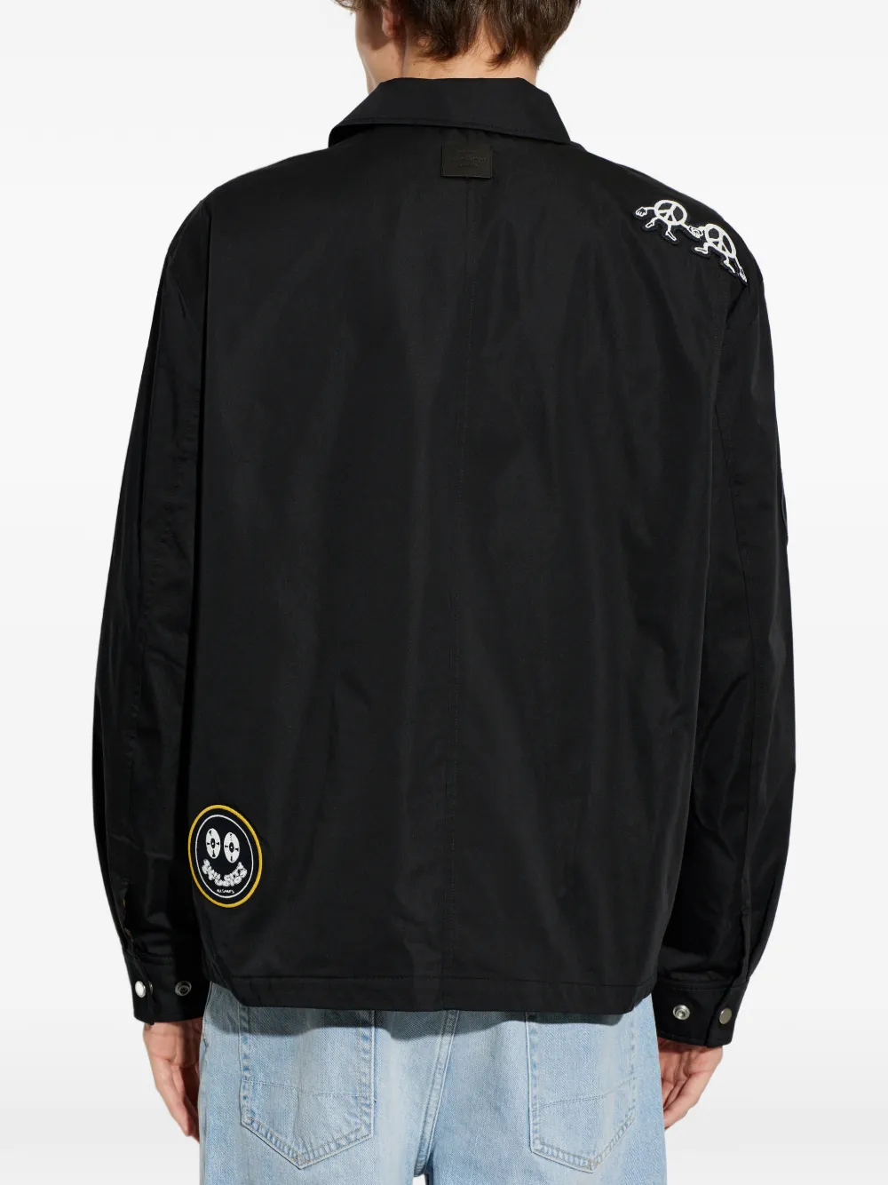 AllSaints Jack verfraaid met patch Zwart