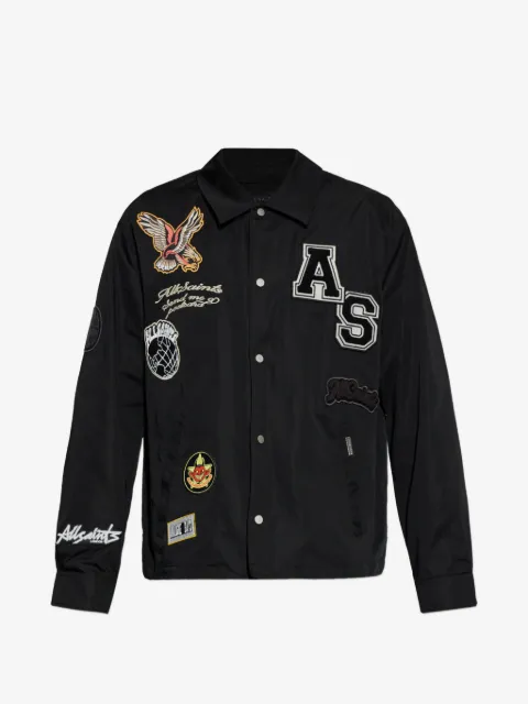 AllSaints chamarra con detalle de parche