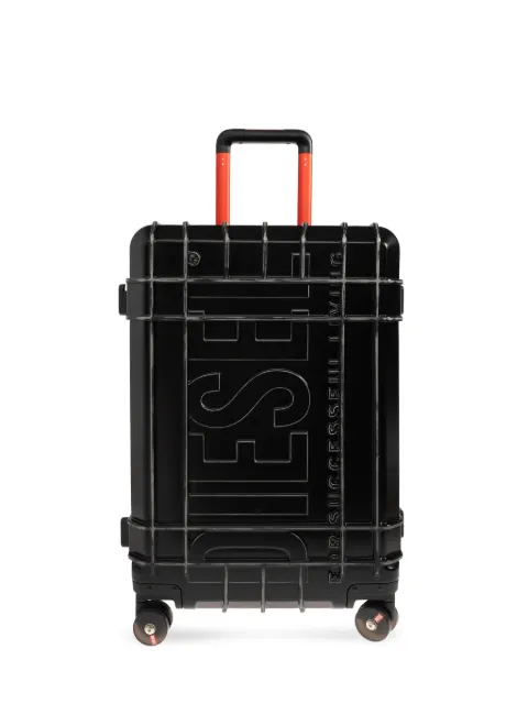 Diesel embossed-logo suitcase