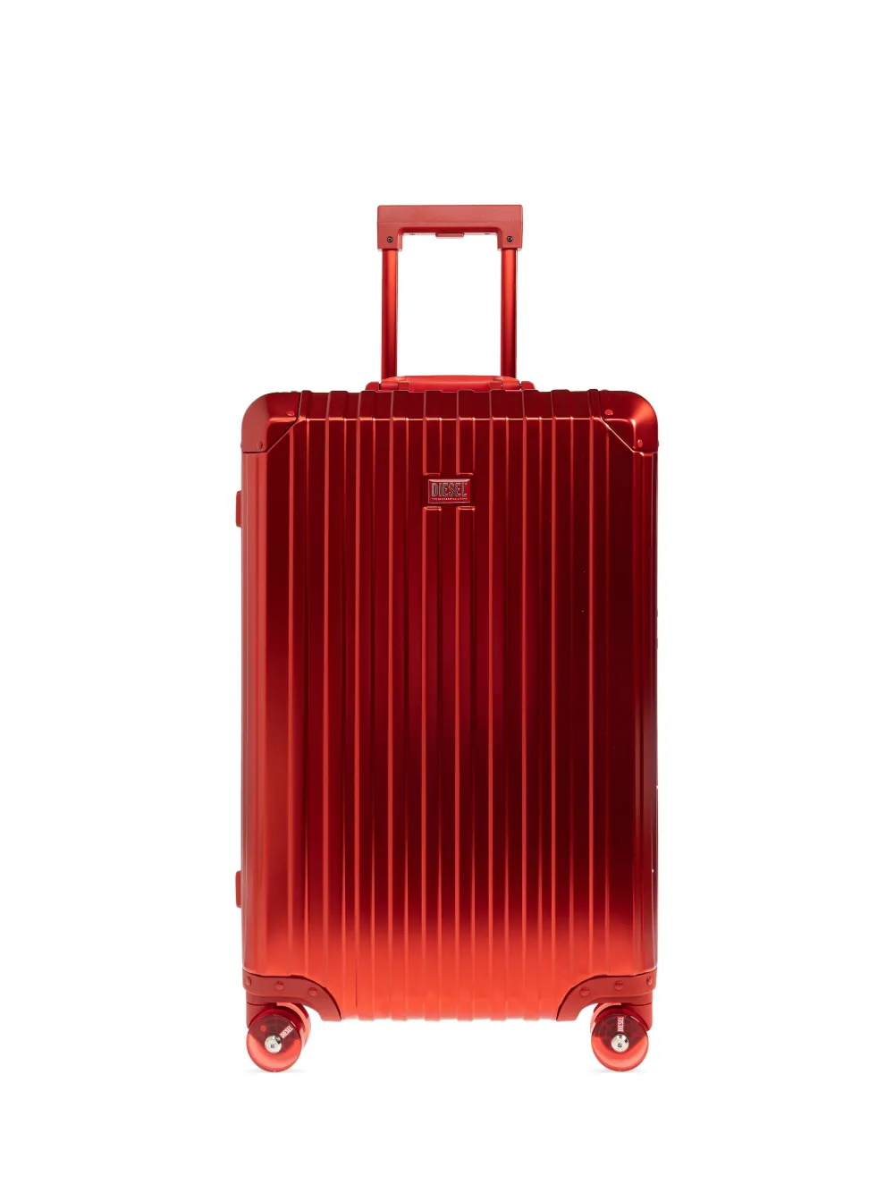 Diesel ribbed suitcase - Rosso
