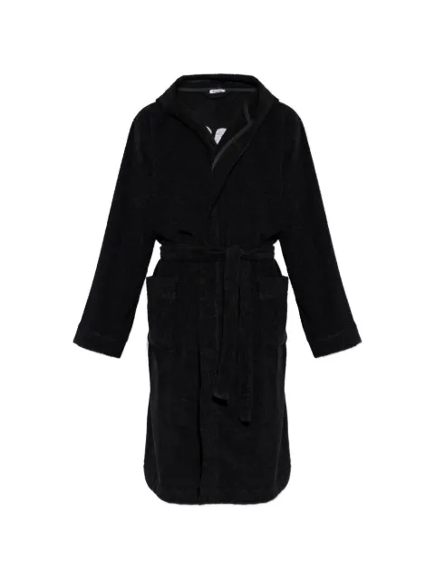 Moschino logo-patch hooded bathrobe