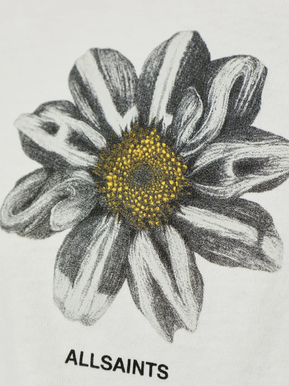 AllSaints T-shirt met bloemenprint Wit