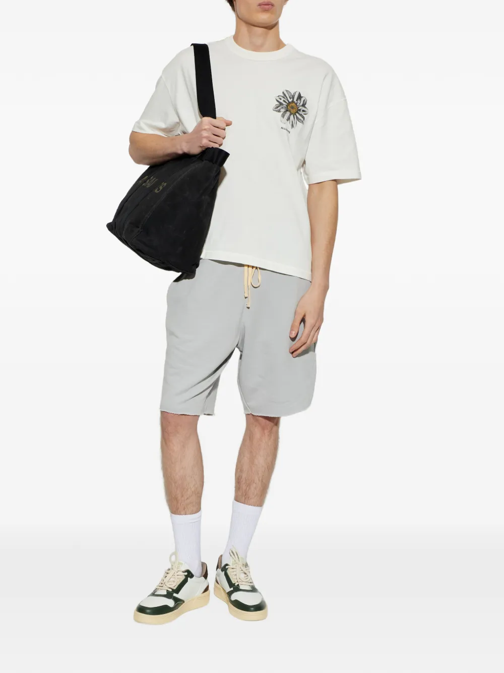 AllSaints T-shirt met bloemenprint Wit