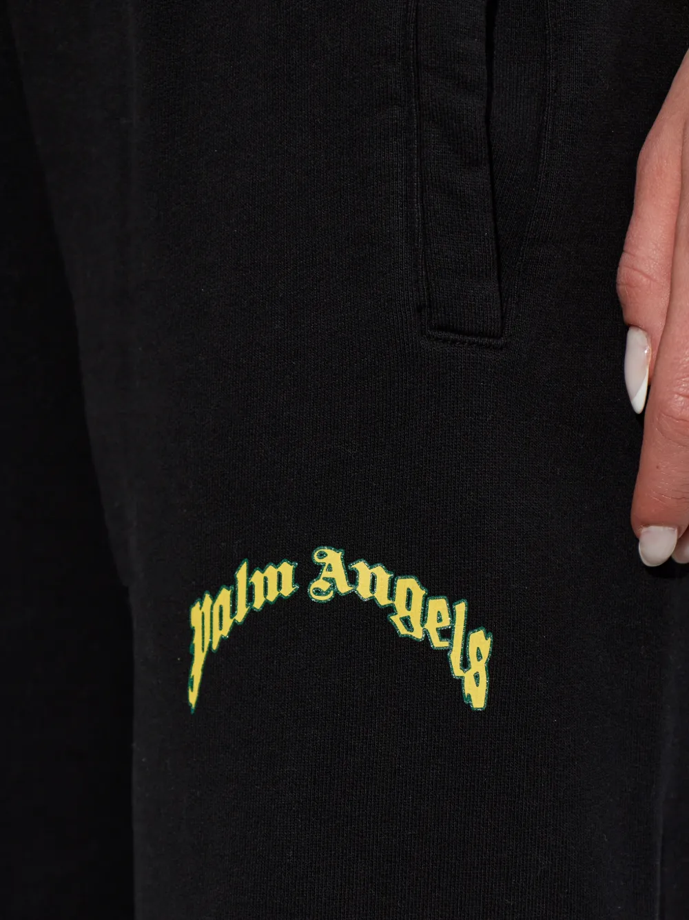 Palm Angels Trainingsbroek met logoprint Zwart