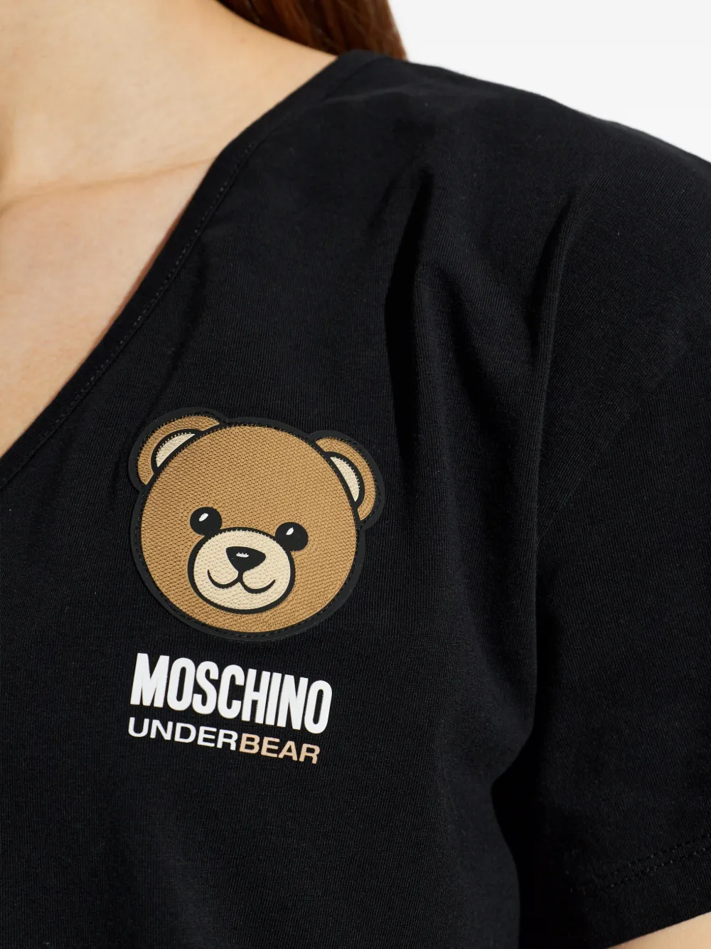 Moschino Tweedelige pyjama set met logo Zwart