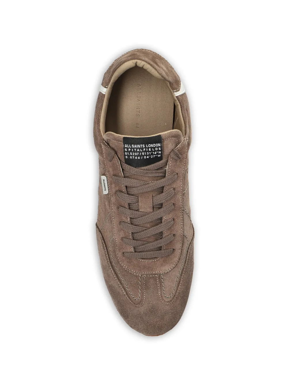 AllSaints Sneakers met suède vlakken Bruin