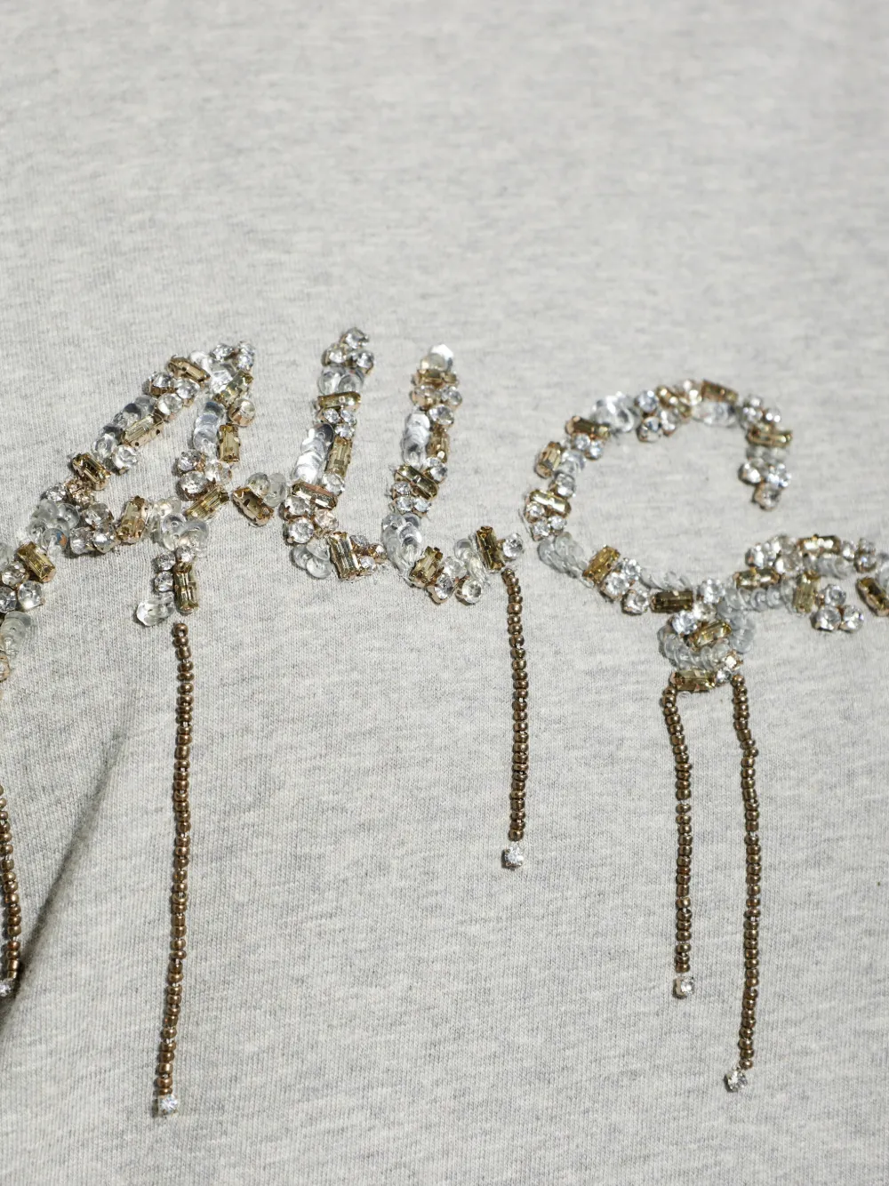 AllSaints T-shirt met pailletten Grijs