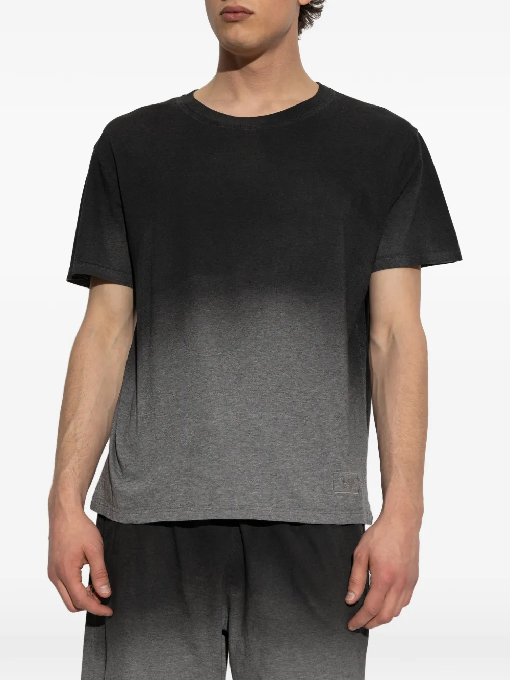 Moschino T-shirt met ombré-effect Zwart