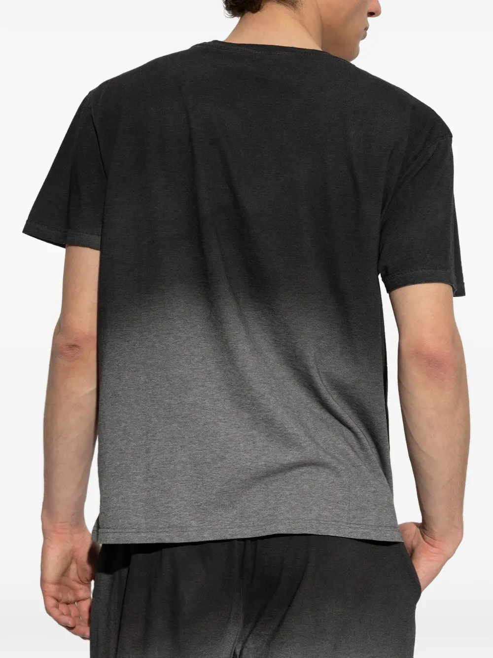 Moschino T-shirt met ombré-effect Zwart