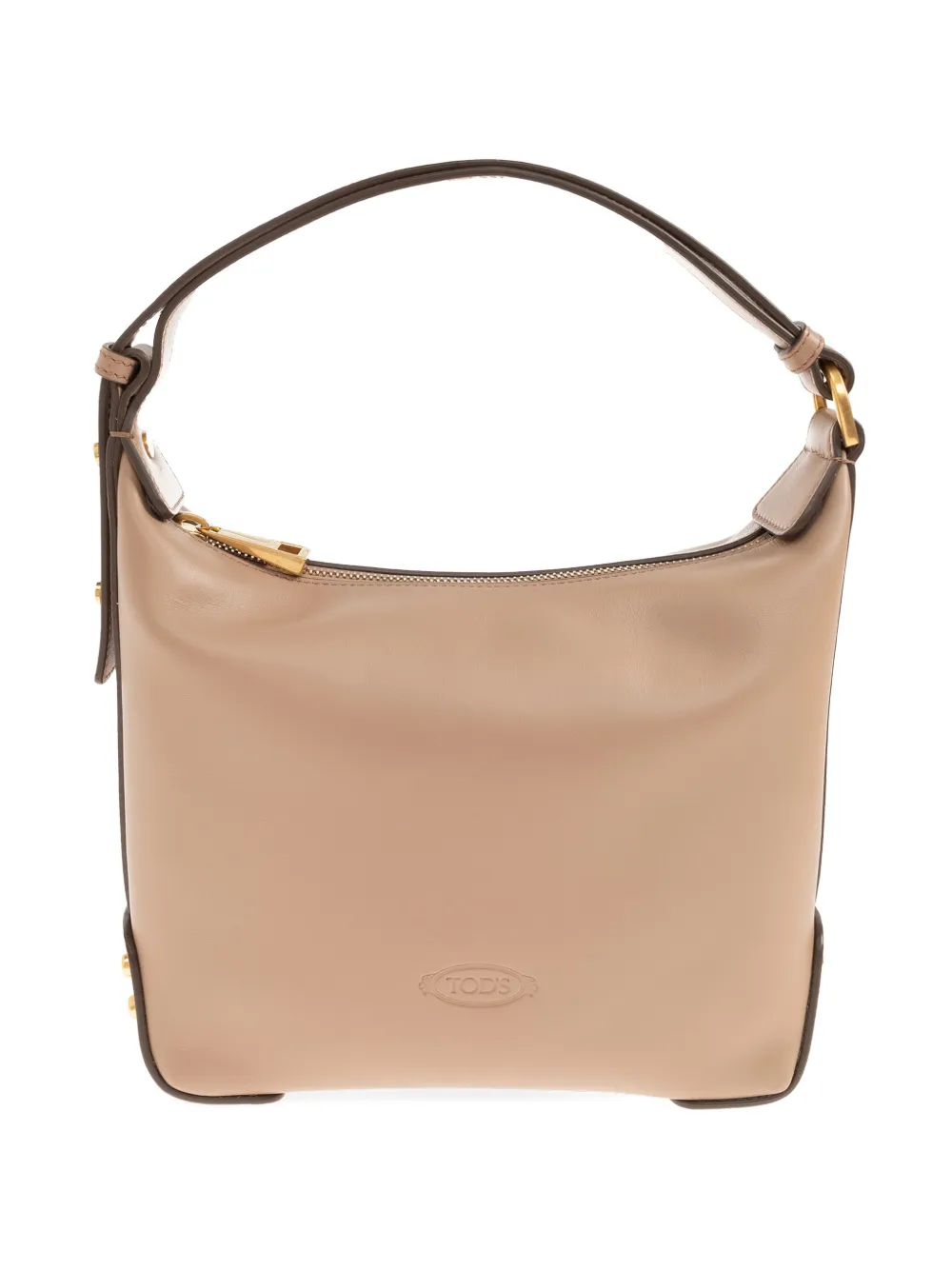 Tod's logo-embossed studded tote bag - Toni neutri