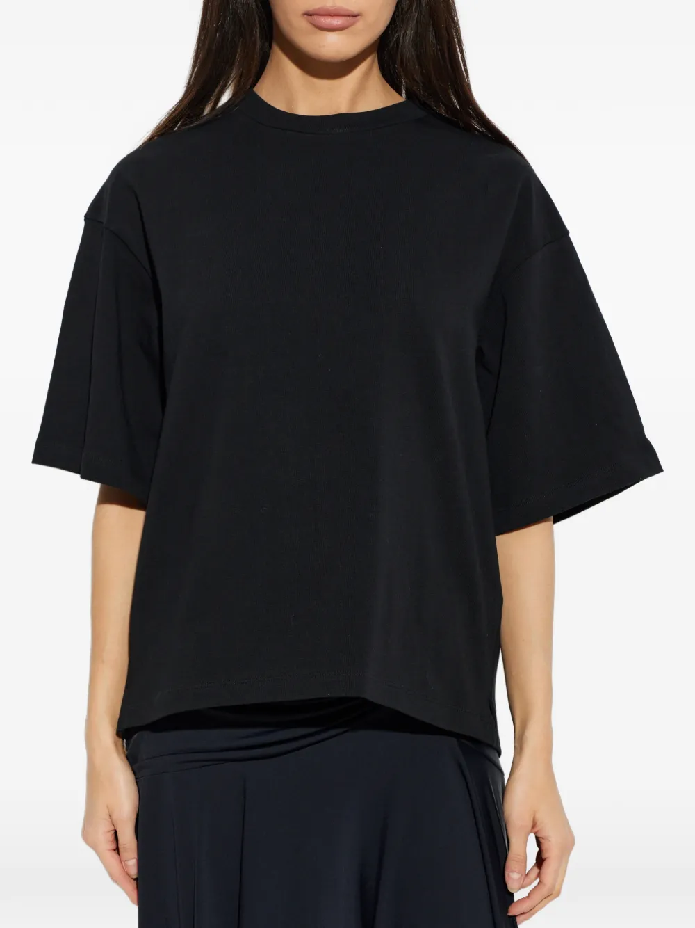 AllSaints Esme Amelie T-shirt met gehaakt patroon Zwart
