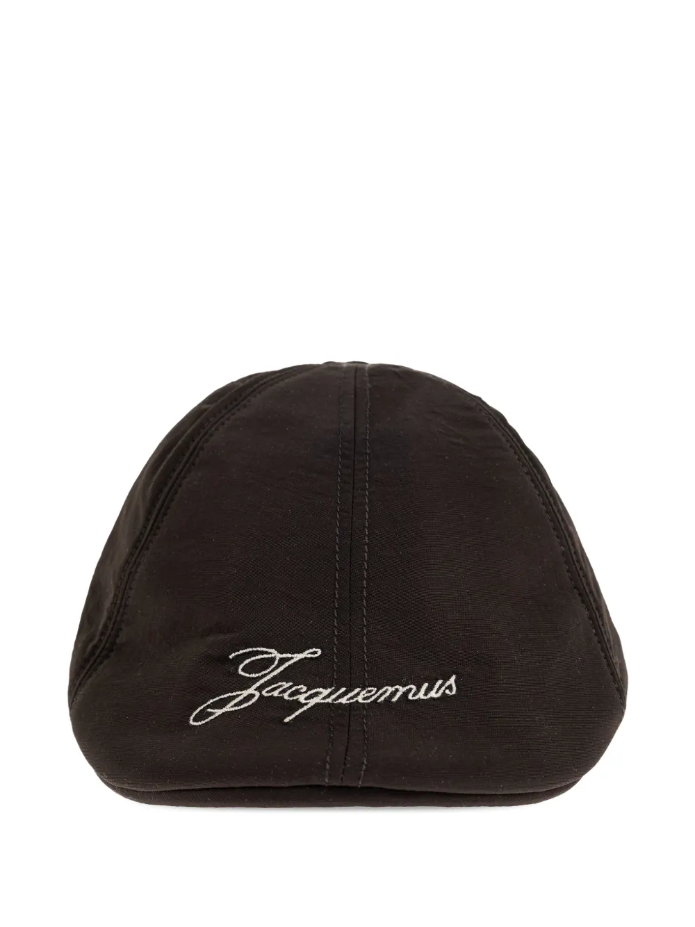 Jacquemus logo-embroidered flat cap - Marrone
