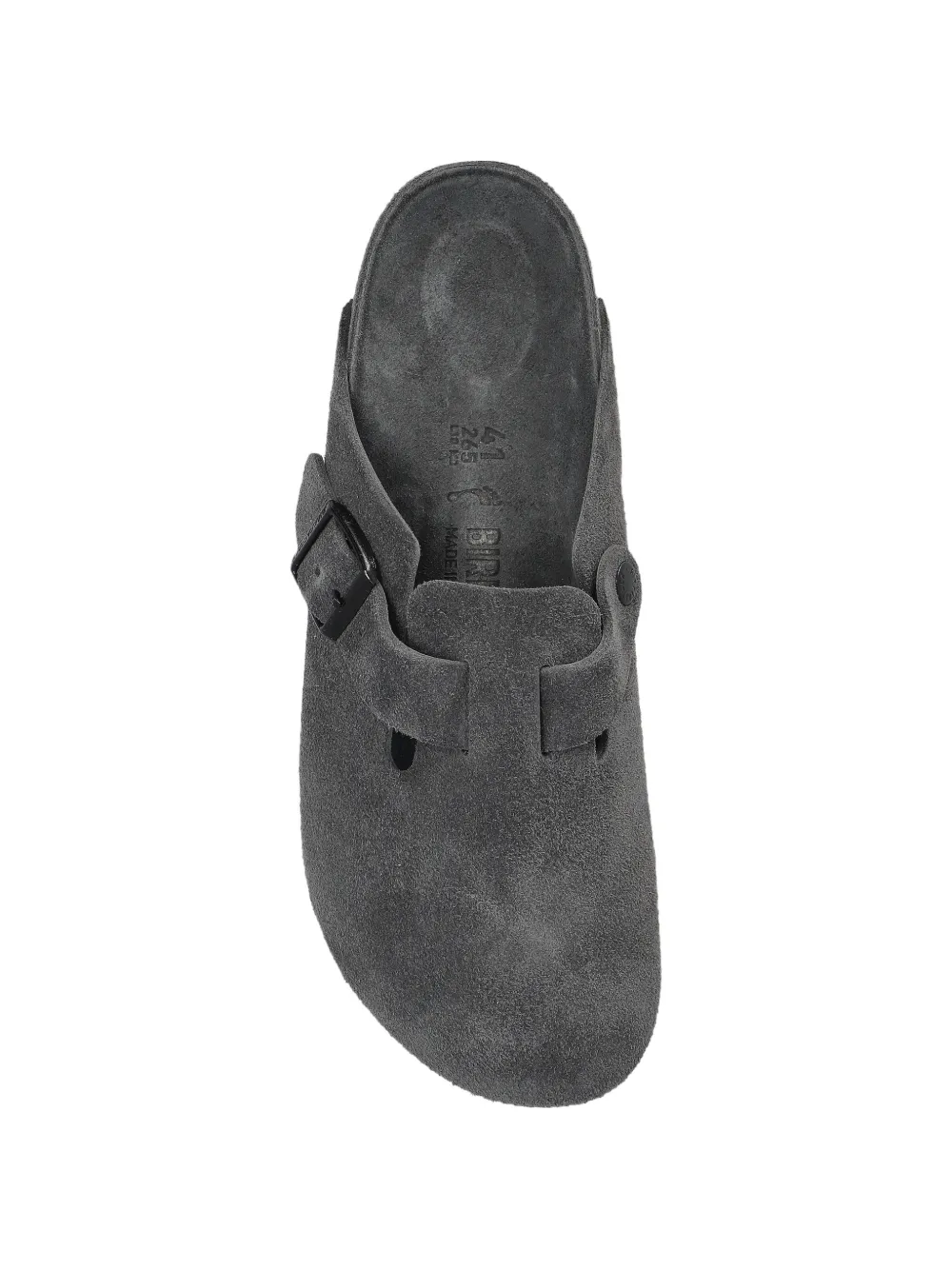 Birkenstock Boston suède sandalen Grijs