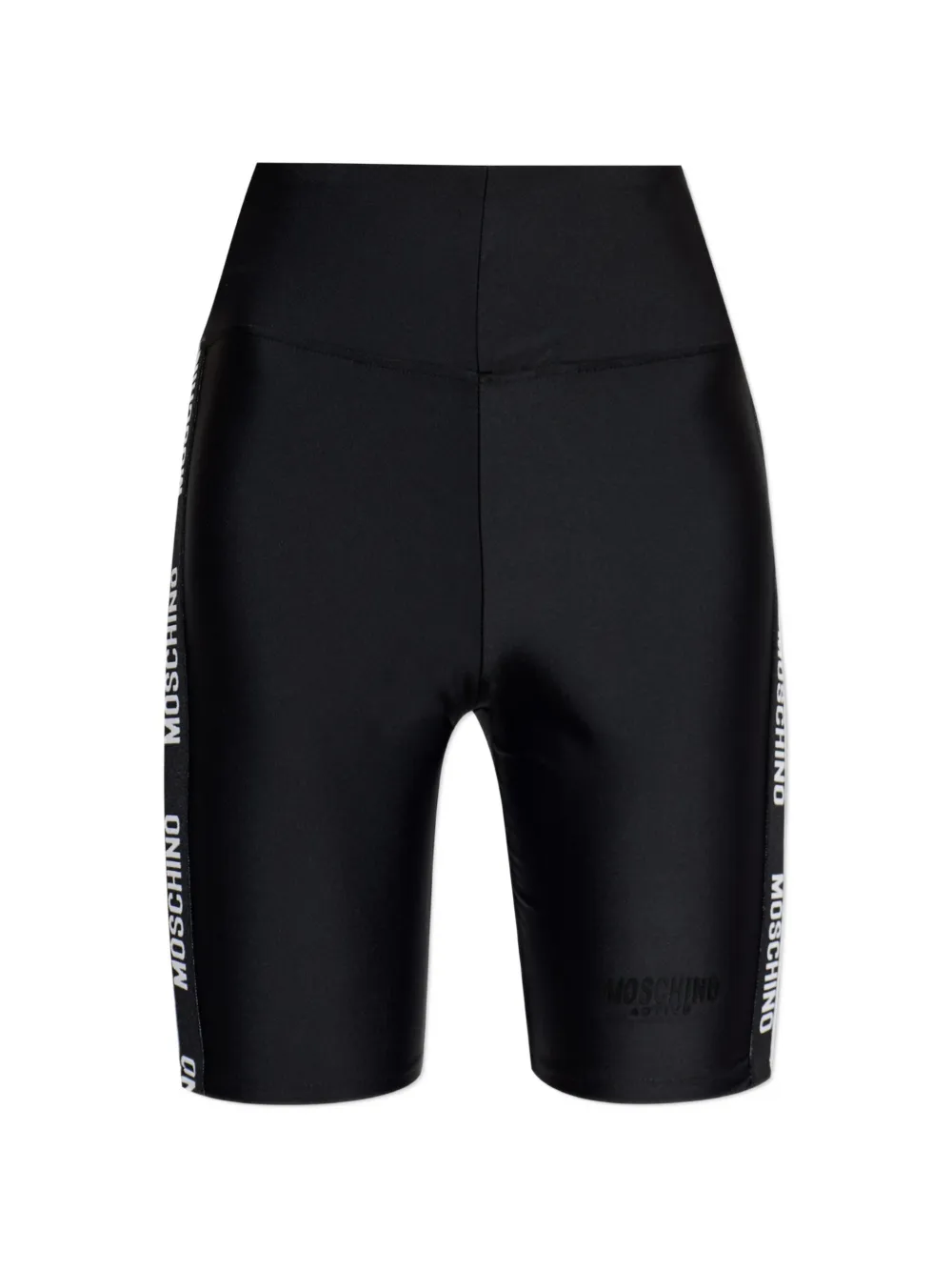 Moschino logo-tape cycling shorts - Schwarz