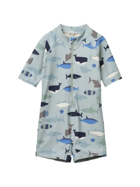 Liewood Max shark-print swimsuit