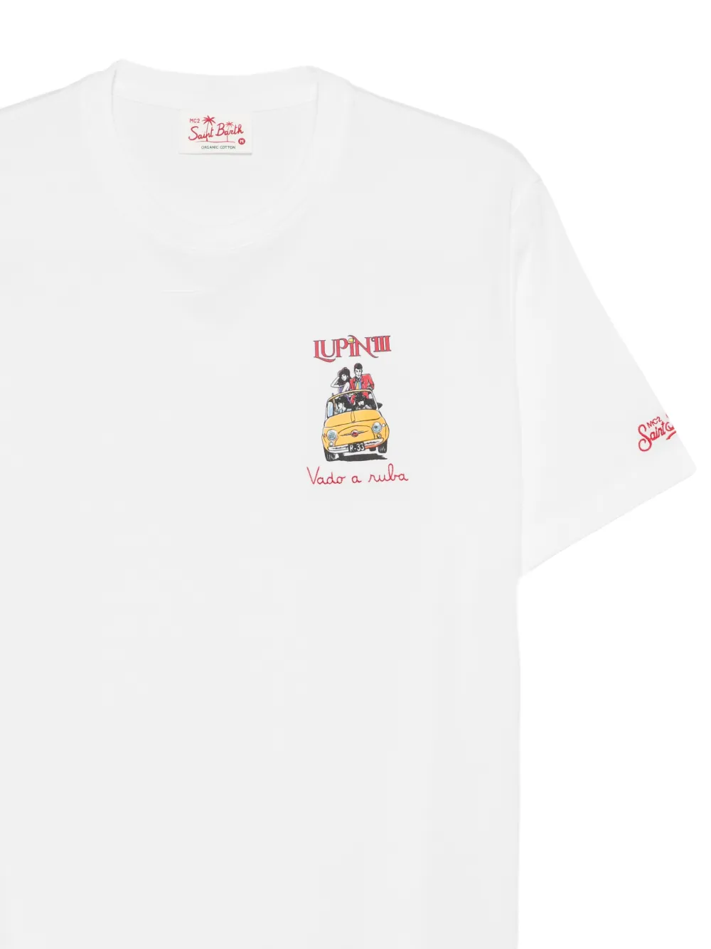 MC2 Saint Barth Portofino T-shirt met grafische print Wit