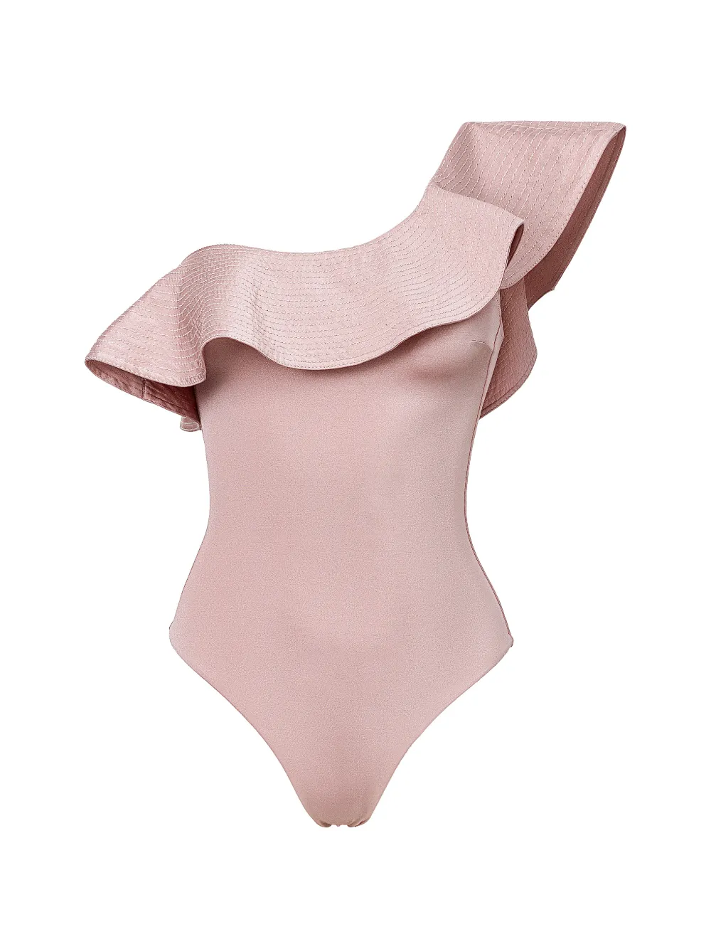 SOFIA ERHAN Grace ruffled one-shoulder swimsuit - Rosa