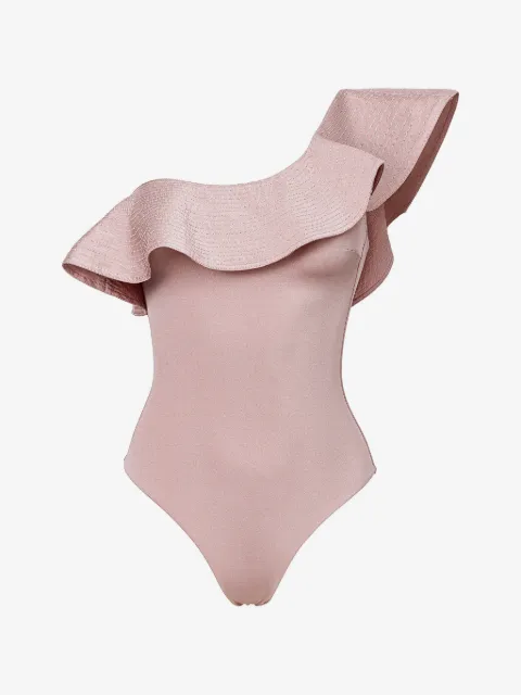 SOFIA ERHAN Grace ruffled one-shoulder swimsuit
